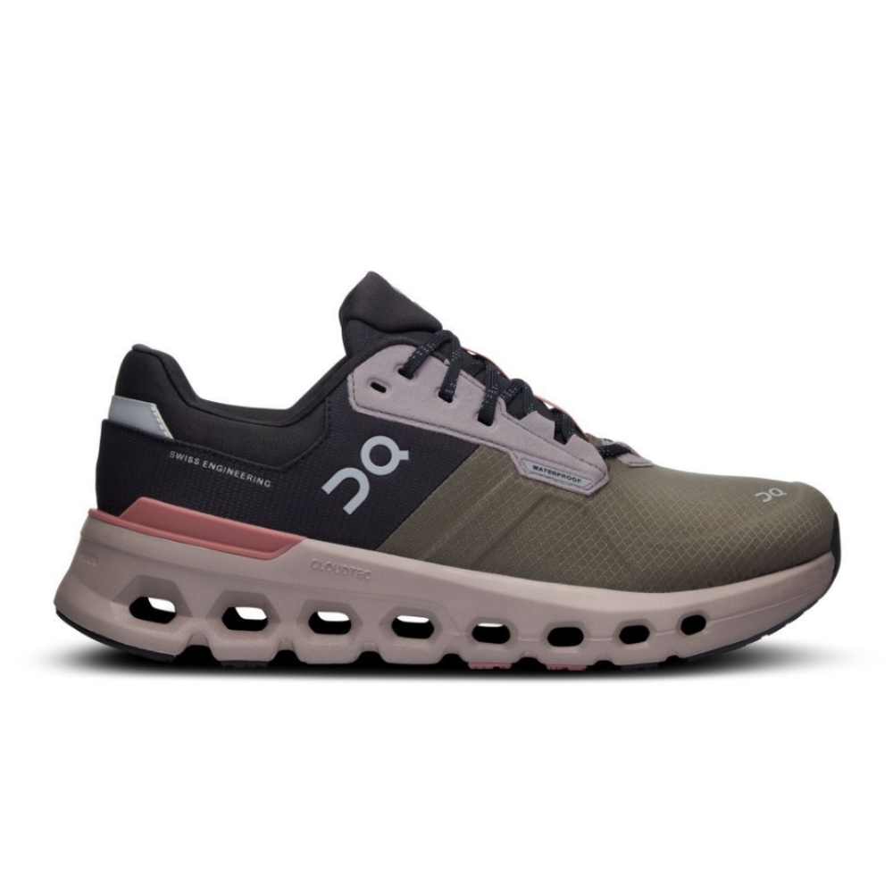 On Women's Cloudrunner 2 Waterproof Running Shoes Olive